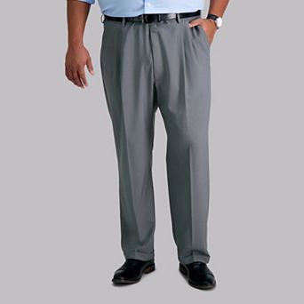 Big & Tall Haggar® Premium Comfort Classic-Fit Pleated Hidden Expandable Waistband Dress Pants