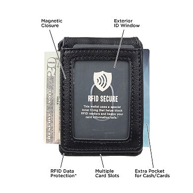 Men's Dockers RFID-Blocking Front-Pocket Wallet with Magnetic Money Clip