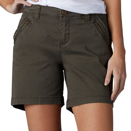 Women's Lee Zippered Twill Shorts