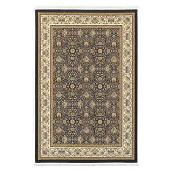 StyleHaven Mackenzie Vidame Framed Floral Rug