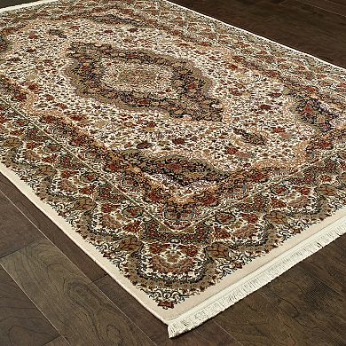 StyleHaven Mackenzie Sophistique Framed Floral Rug