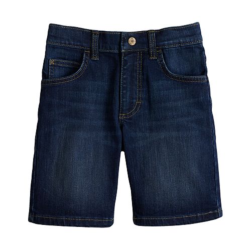 Boys 4-7x Lee Dungaree Dark Wash Denim Shorts