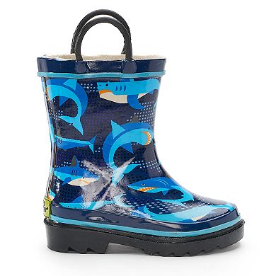 Western Chief Pixel Shark Camo Girls' Waterproof Rain Boots