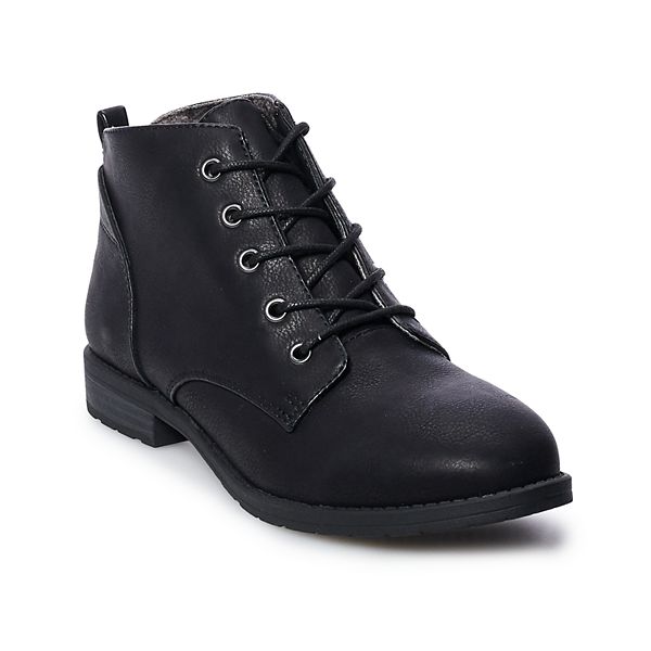 Kohls black ankle boots best sale