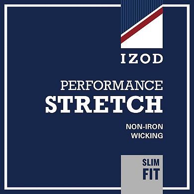 Men's IZOD Slim-Fit Performance Stretch Flat-Front Pants