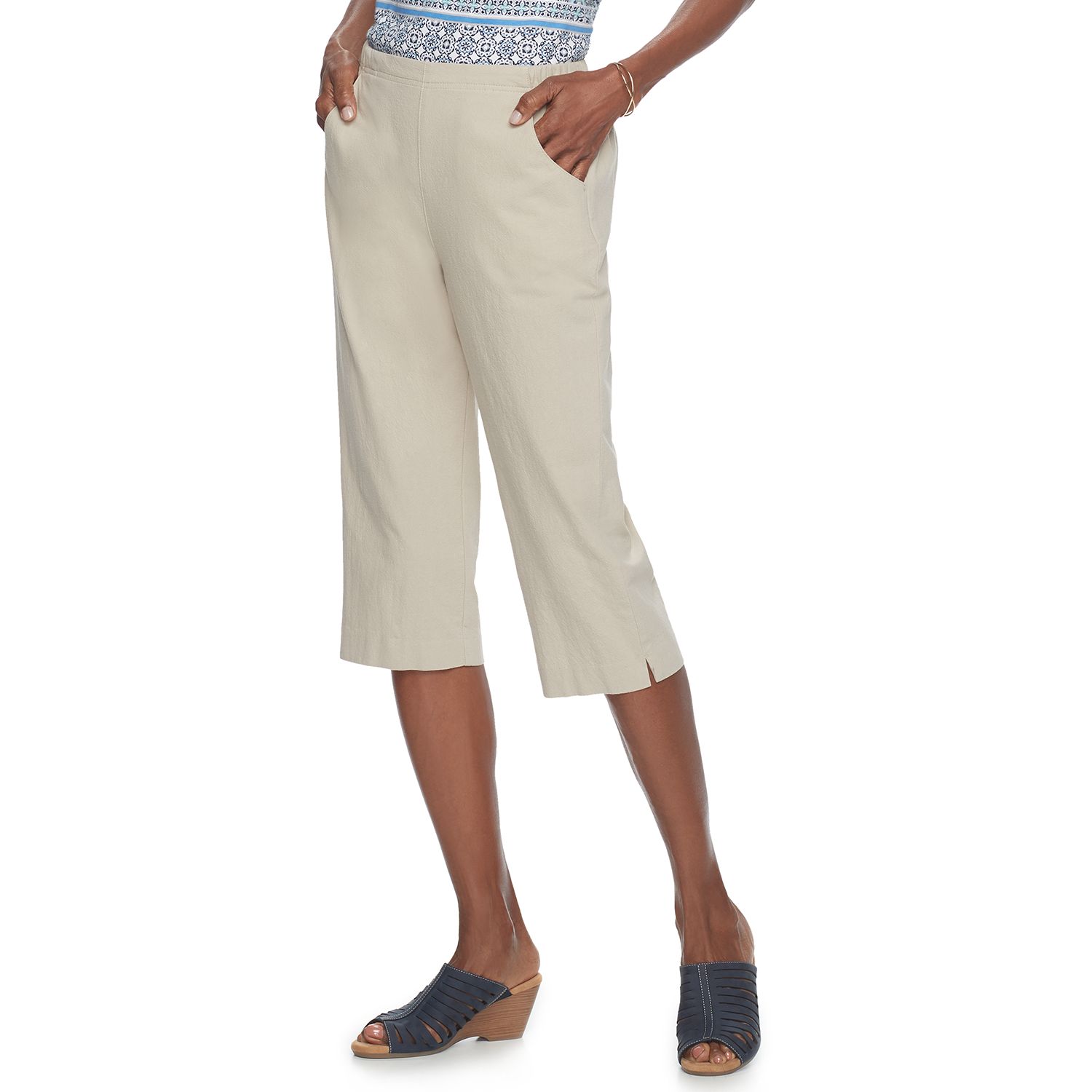 croft and barrow pull on capris