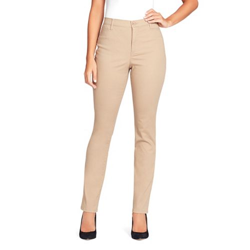 Women's slim-fit khaki pants