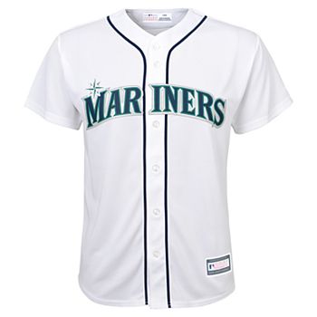 Outerstuff Ken Griffey Jr Seattle Mariners Youth 8-20 Teal Alternate Cool Base Replica Jersey Large