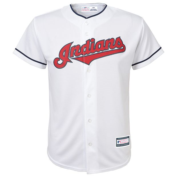 Boys 8-20 Cleveland Indians Home Replica Jersey
