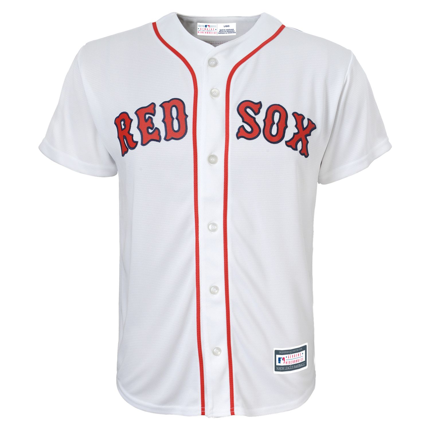 red sox button up jersey