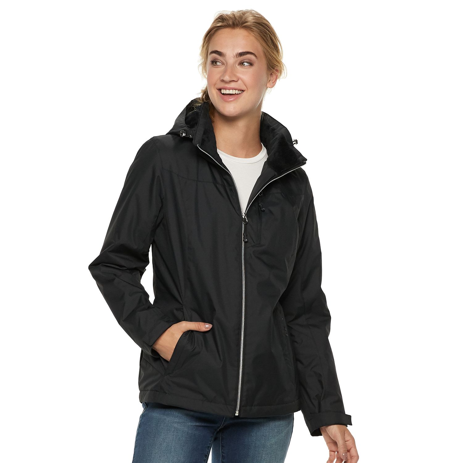 women's midweight jacket with hood