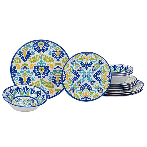 Certified International Martinique 12piece Melamine Dinnerware Set