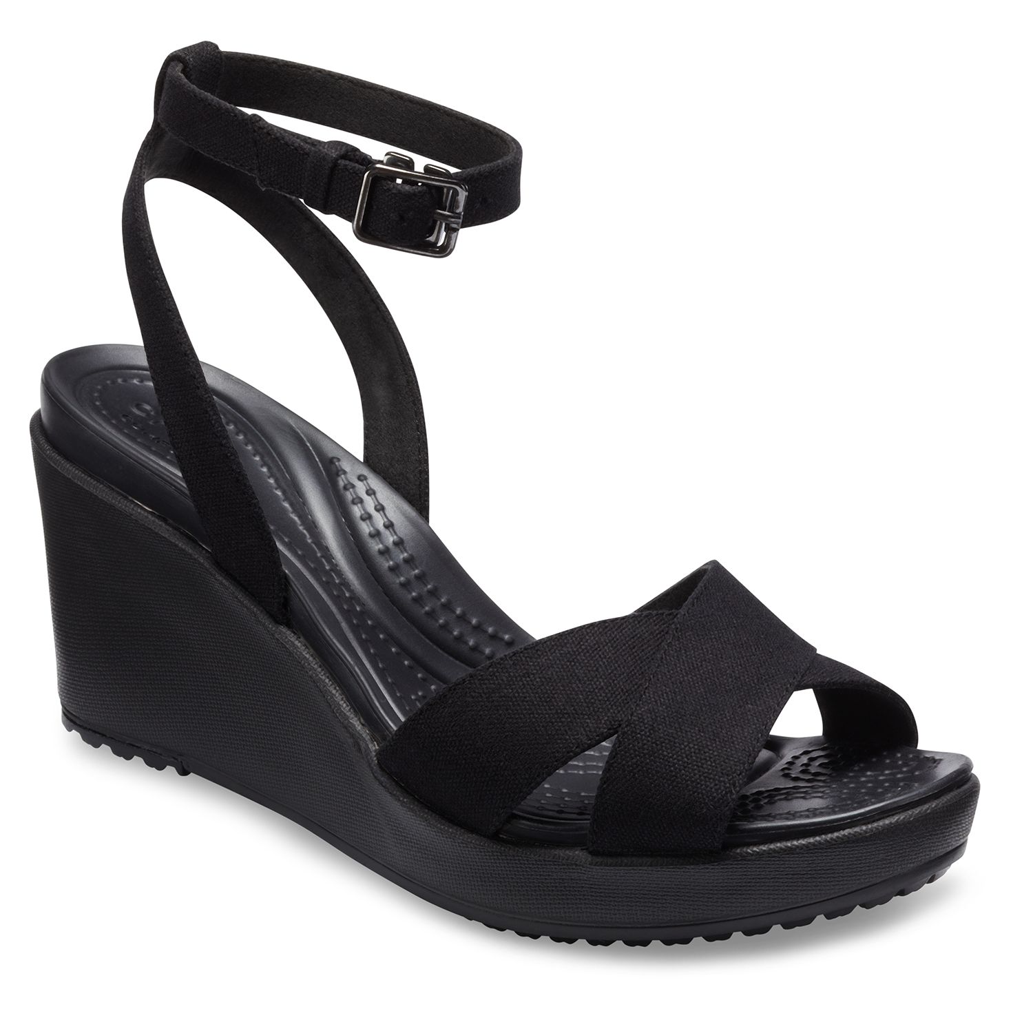 womens croc wedge sandals