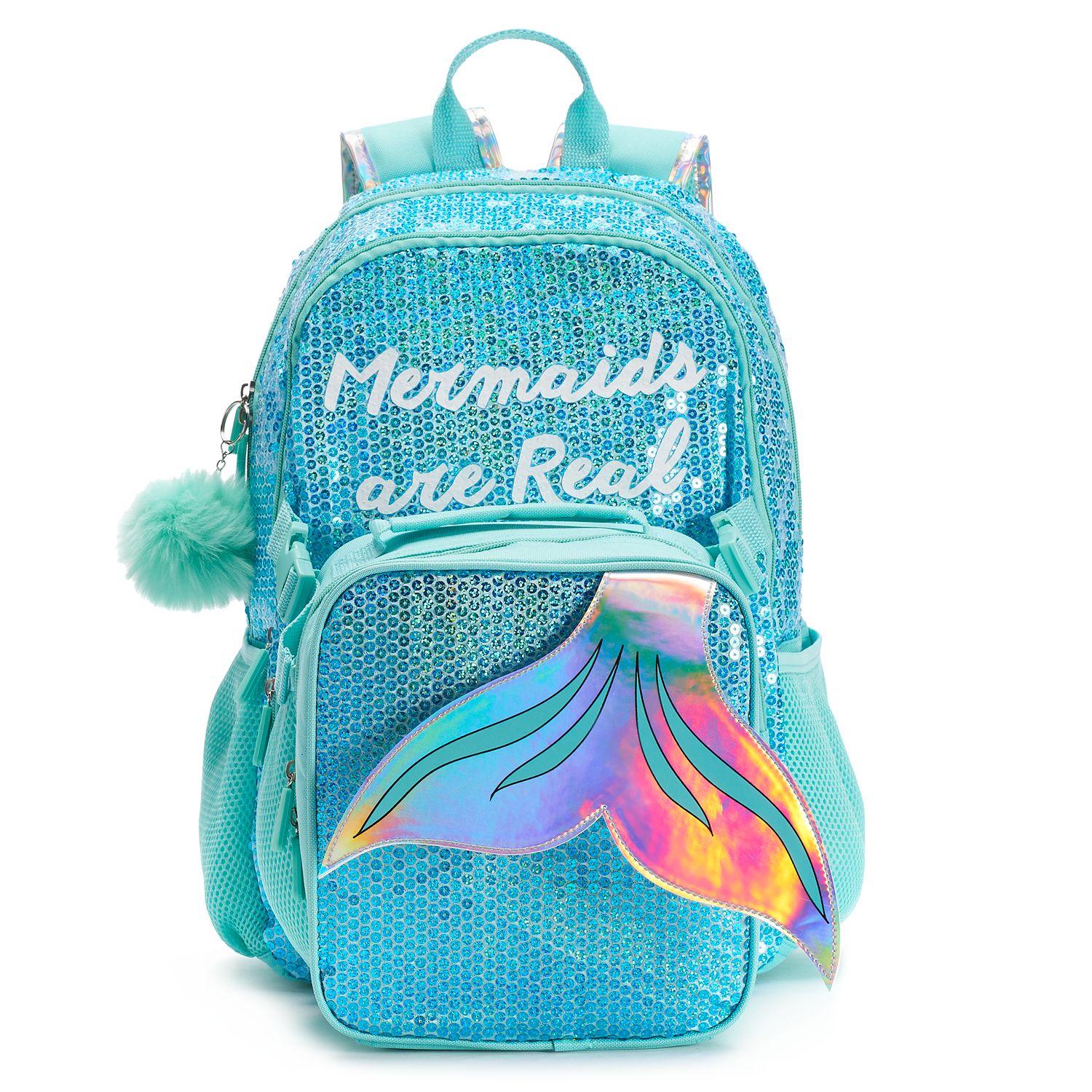 mermaid backpack with lunch bag