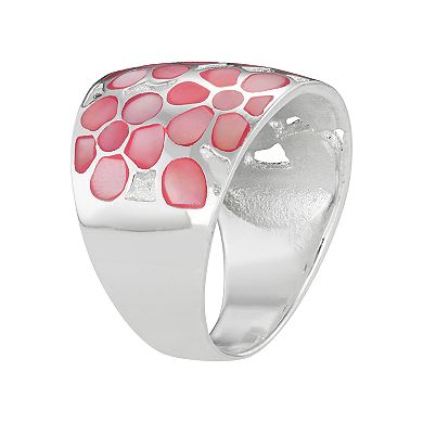 Pink Mother of Pearl Ring