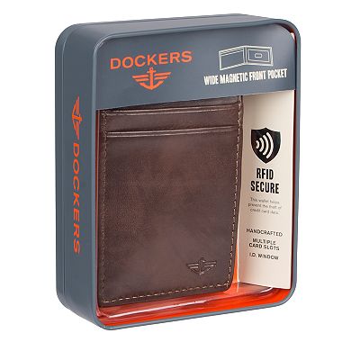 Men's Dockers® RFID-Blocking Front Pocket Wallet With Magnetic Money Clip