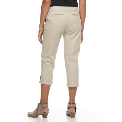 Women's Croft & Barrow® Effortless Stretch Twill Capri Pants