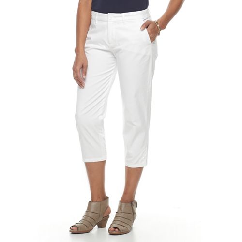 Women's Croft & Barrow® Effortless Stretch Twill Capri Pants