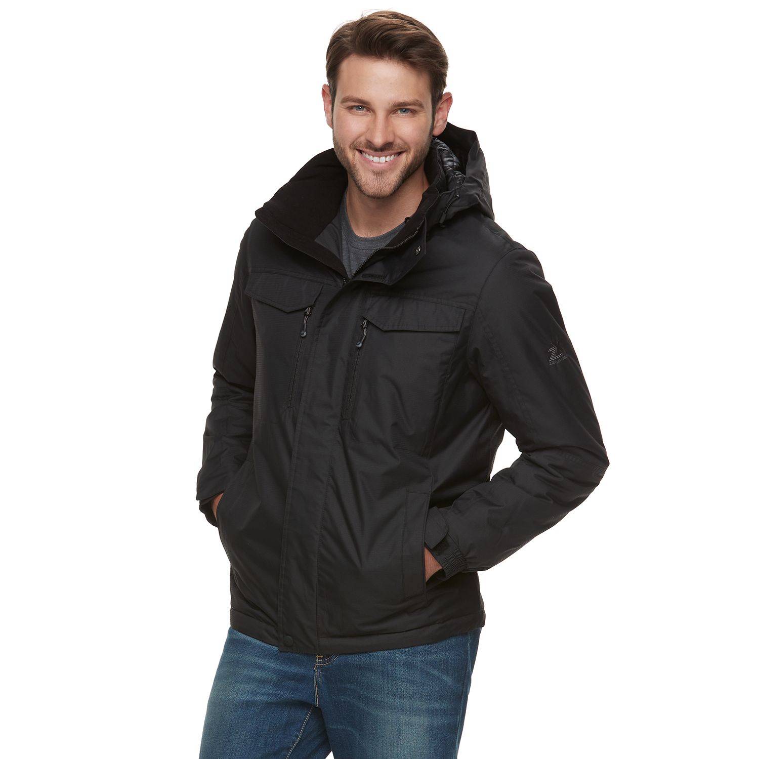 men's zeroxposur cascade stretch hooded jacket
