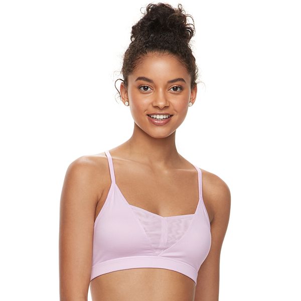 Juniors' SO® Mesh Racerback Sports Bra