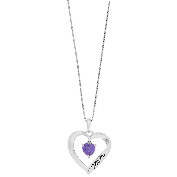 SNZM Love Heart Pendant Necklace for Women Silver Butterfly Necklace with Cubic Zirconia Crystal Birthday Jewelry Gifts for Mom Women Wife Her 