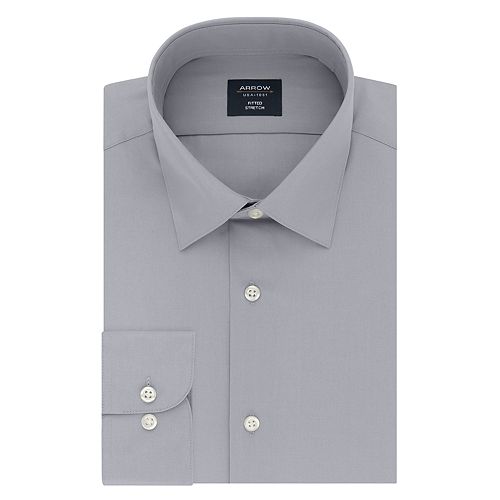 Men's Arrow Fitted Athletic Stretch Dress Shirt