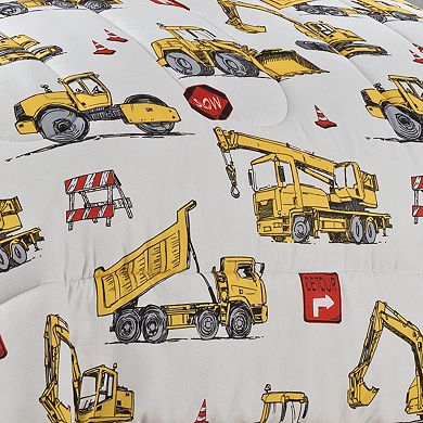 Waverly Kids Under Construction Reversible Comforter Set