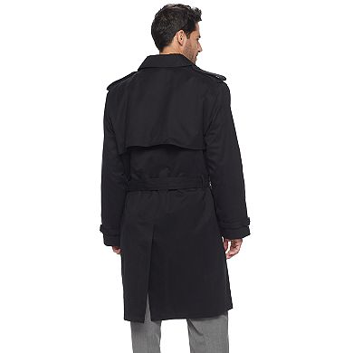Men's Tower by London Fog Raised Twill Double-Breasted Rain Jacket