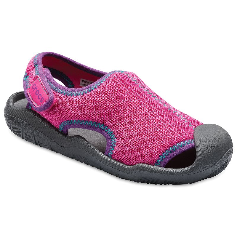 UPC 191448172180 product image for Crocs Swiftwater Girls' Sandals, Girl's, Size: 2, Light Pink | upcitemdb.com