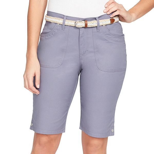 Women's Gloria Vanderbilt Jamie Belted Bermuda Jean Shorts