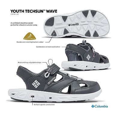 Columbia Techsun Wave Boys' Water-Resistant Fisherman Sandals