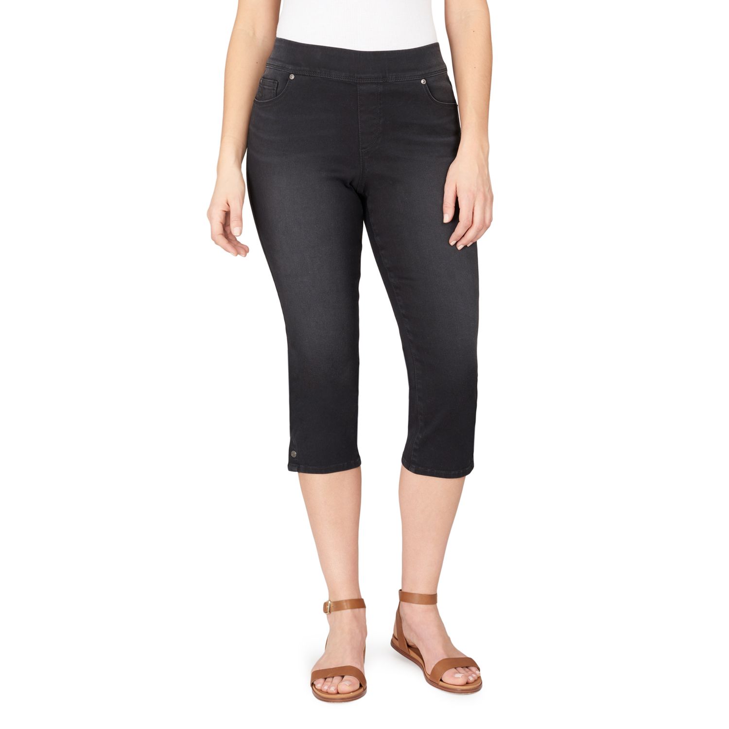 gloria vanderbilt avery pull on skimmer capris