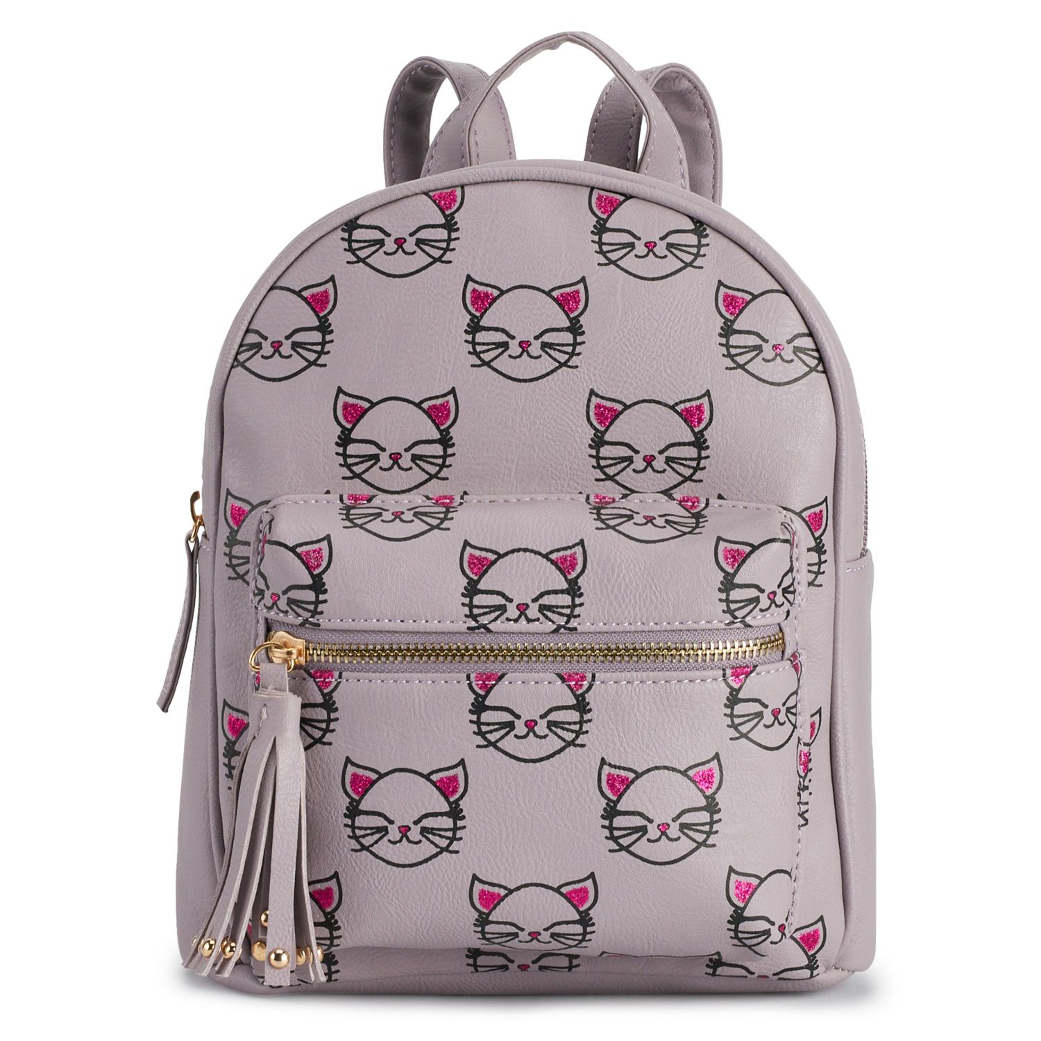 glitter cat backpack