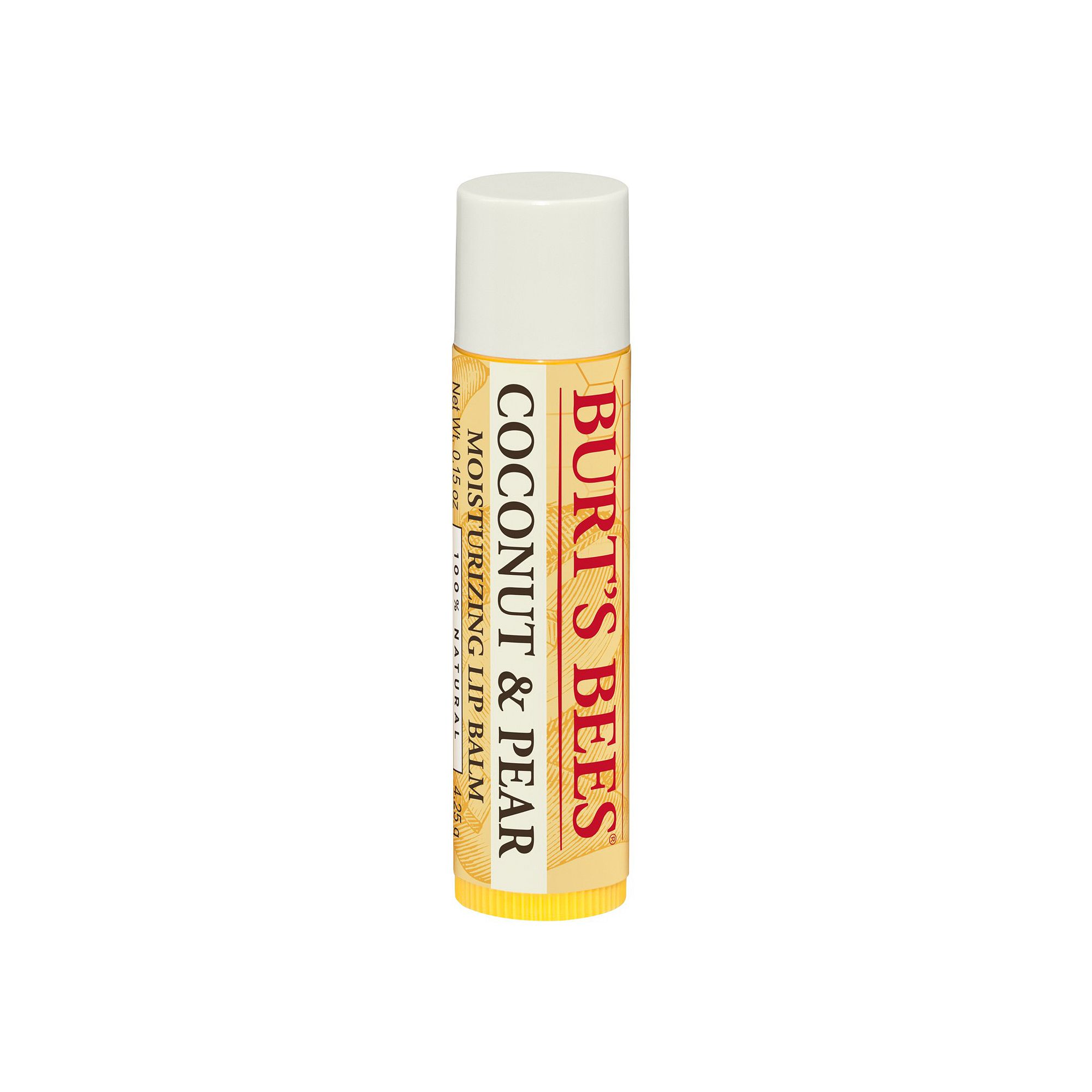 Burts Bees Coconut & Pear Lip Balm, White And Pear