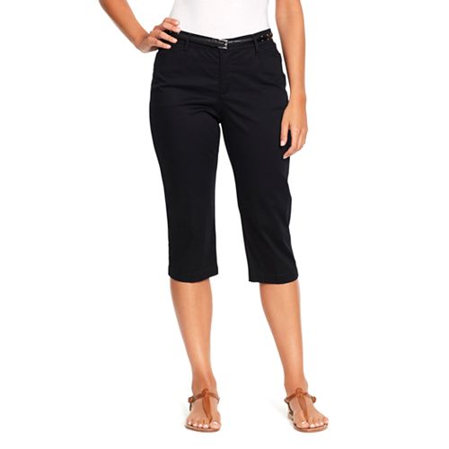 Women's Gloria Vanderbilt Anita Twill Belted Capris