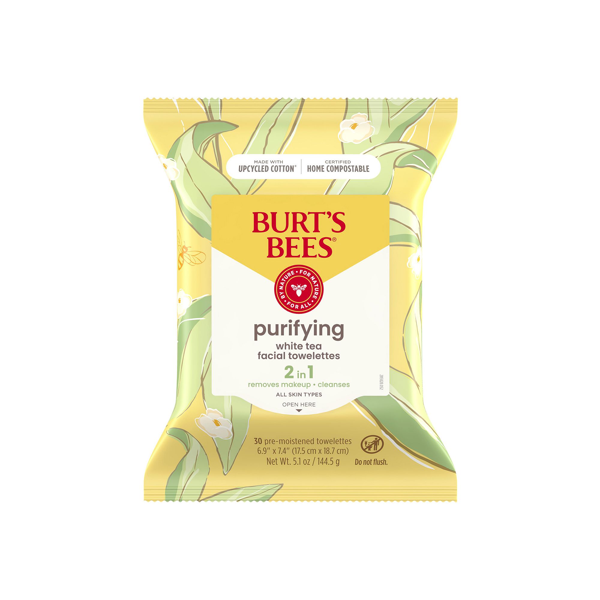 Burts Bees Facial Cleansing Towelettes - White Tea, Purifying