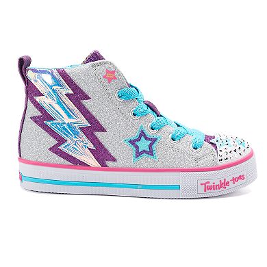 Skechers Twinkle Toes Twinkle Lite Lightning Sparks Girls' Light Up Sneakers