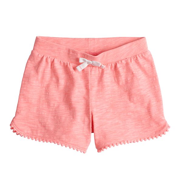 Toddler Girl Jumping Beans® Pom-Pom Trim French Terry Shorts