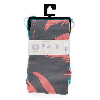 Women's Mudd® Tasseled Round Festival Wrap with Pouch