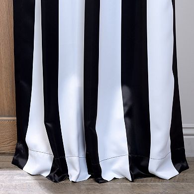 EFF Blackout 1-Panel Awning Striped Window Curtain