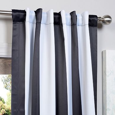 EFF Blackout 1-Panel Awning Striped Window Curtain