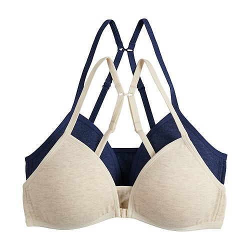 Girls 716 SO® 2pack WireFree Front Closure Racerback Bras