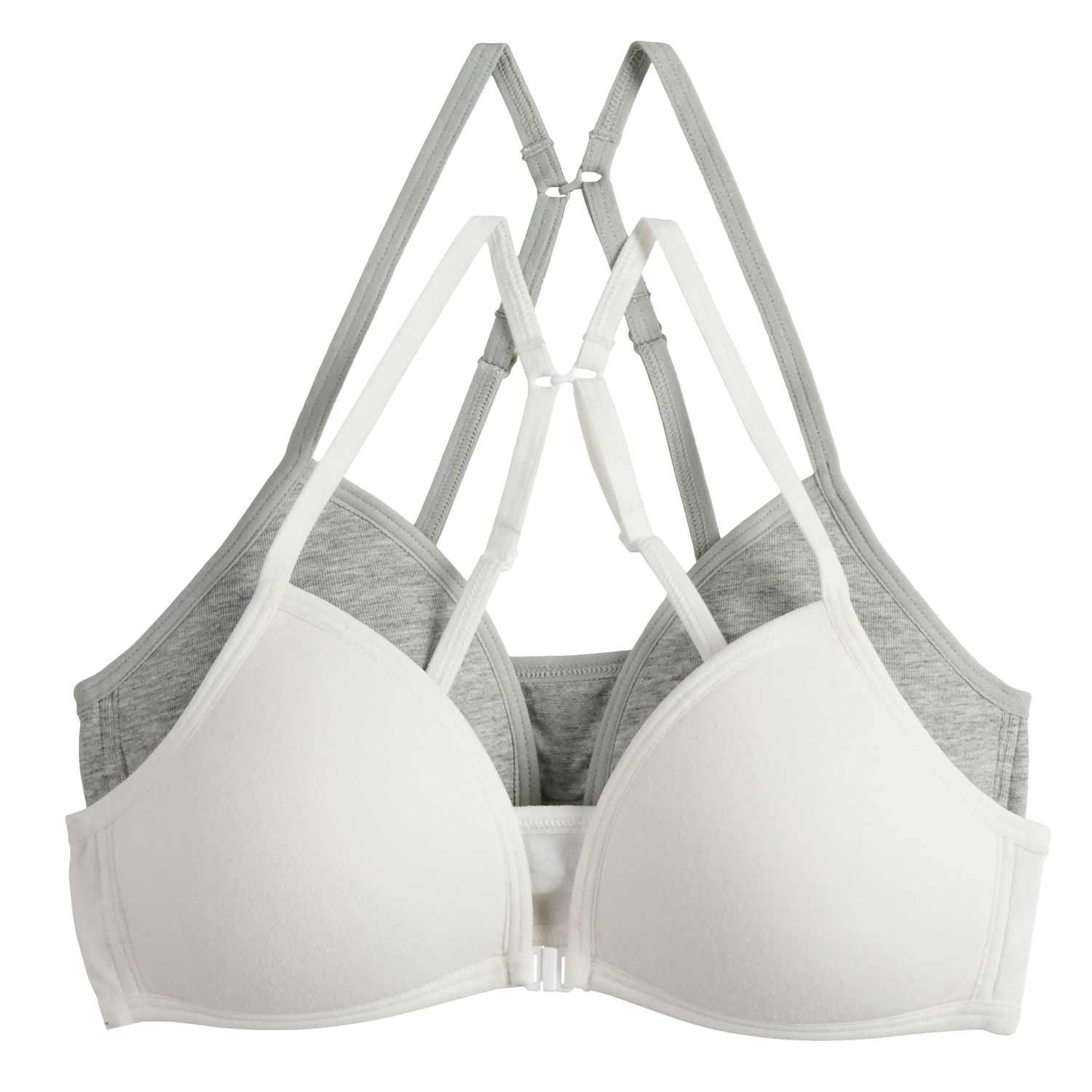 kohls sports bras front closure