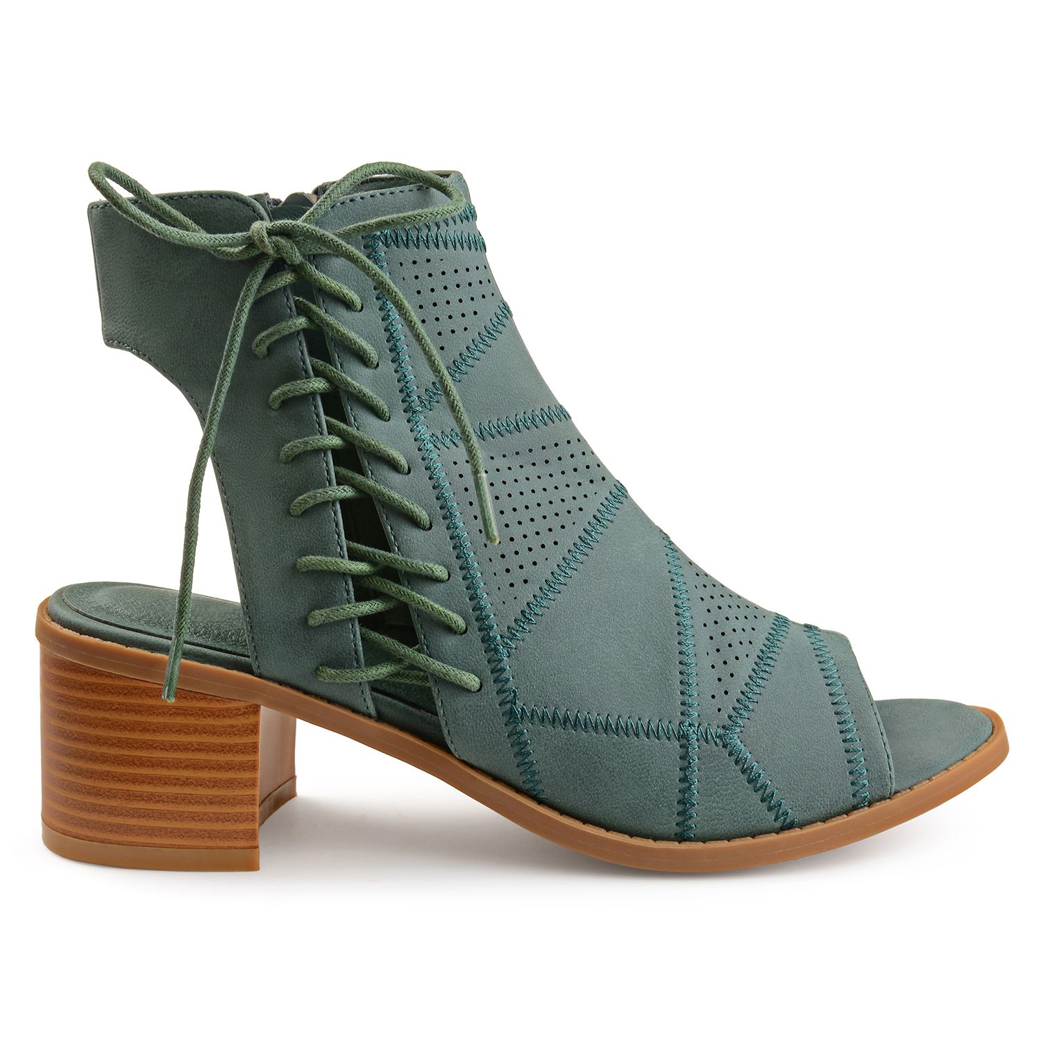 kohls peep toe booties