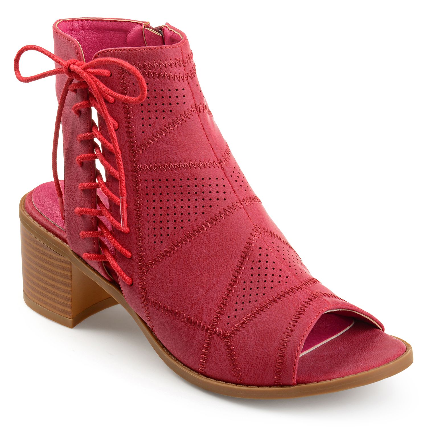 kohls peep toe booties