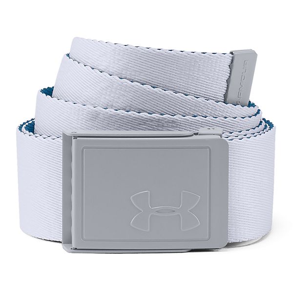 One Size Fits All Under Armour Reversible Webbing Belt Black//Silver 