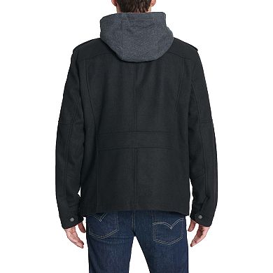 Men's Levi's® Wool-Blend Four-Pocket Hooded Military Jacket