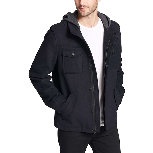 Canvas hooded military jacket by levi's online