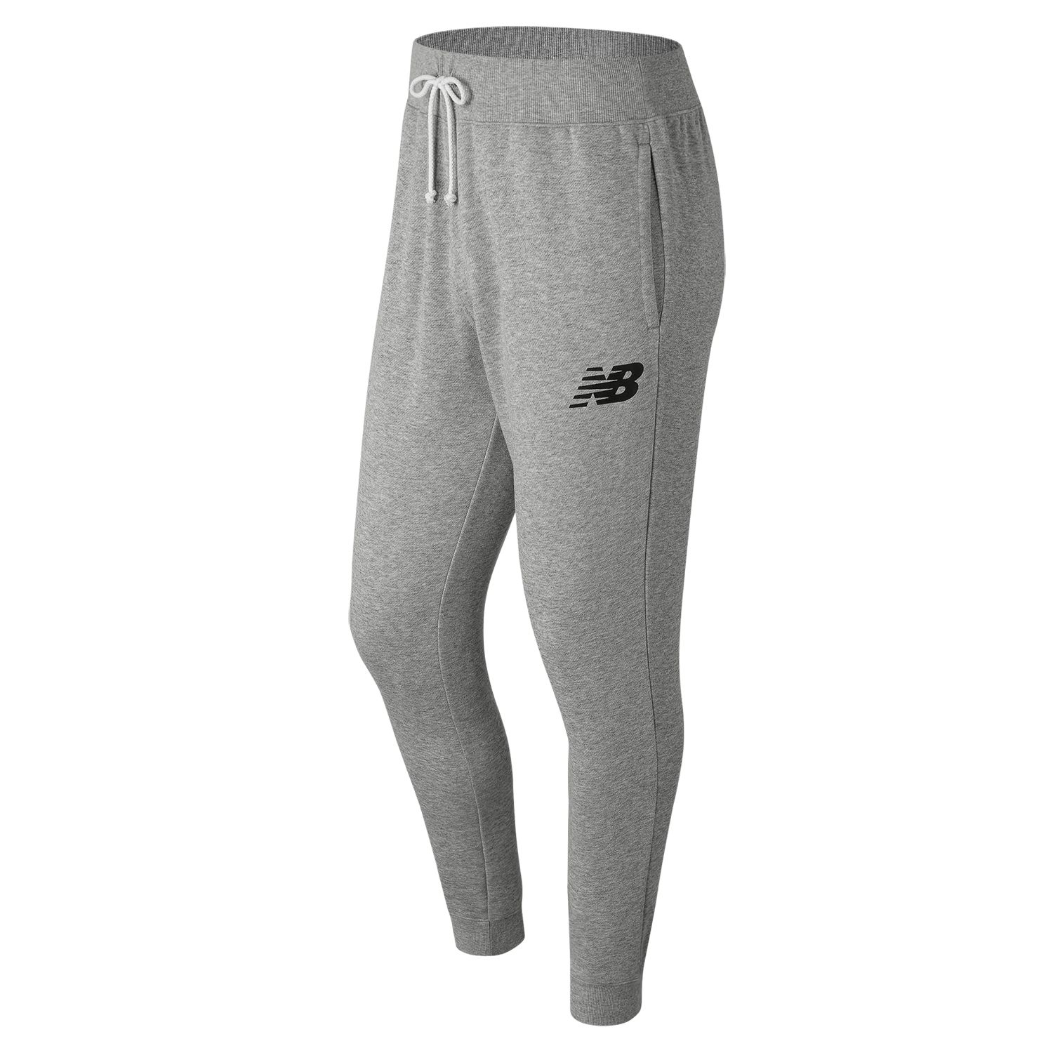 new balance mens slim fleece pants athletic grey