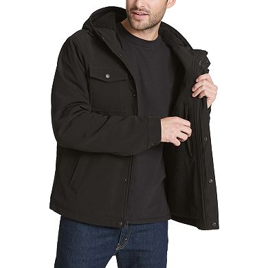 Men's Levi's® Sherpa-Lined Softshell Hooded Trucker Jacket